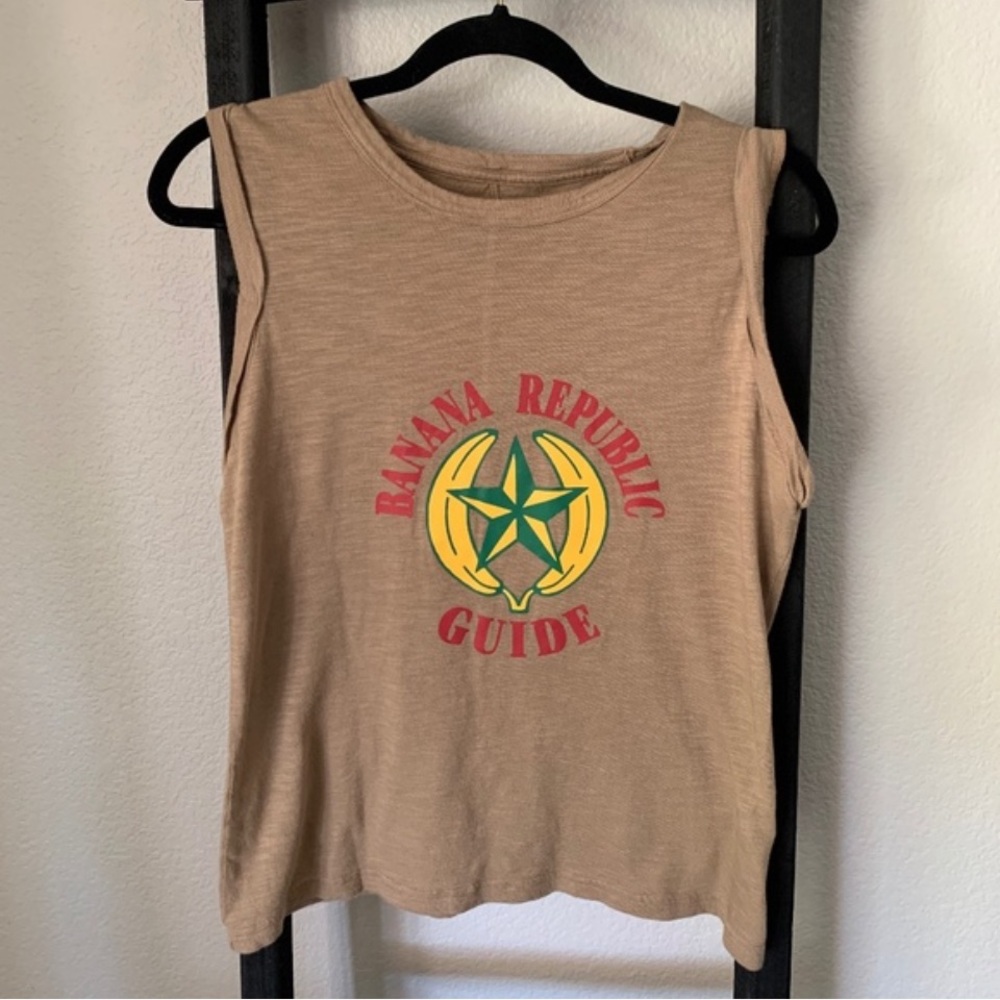 SOLD Banana Republic tee bananas & star logo collectible - Picture 1 of 6